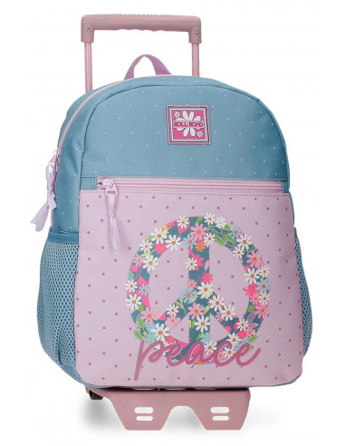 MOCHILA ADAP.33CM C/CARRO ROLL ROAD PEACE